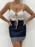 Top cotone con laccetti AnnaCi